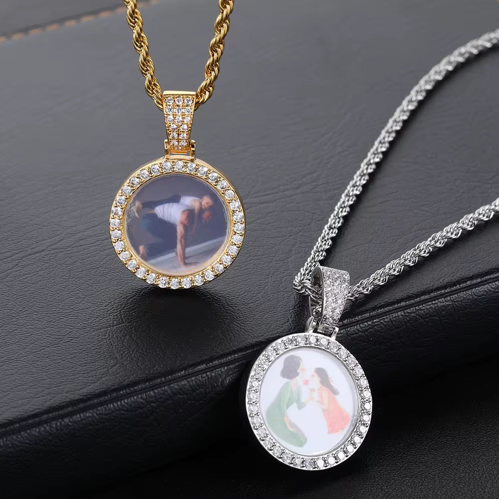 Portaretrato 25mm 18k Gold plated PVD