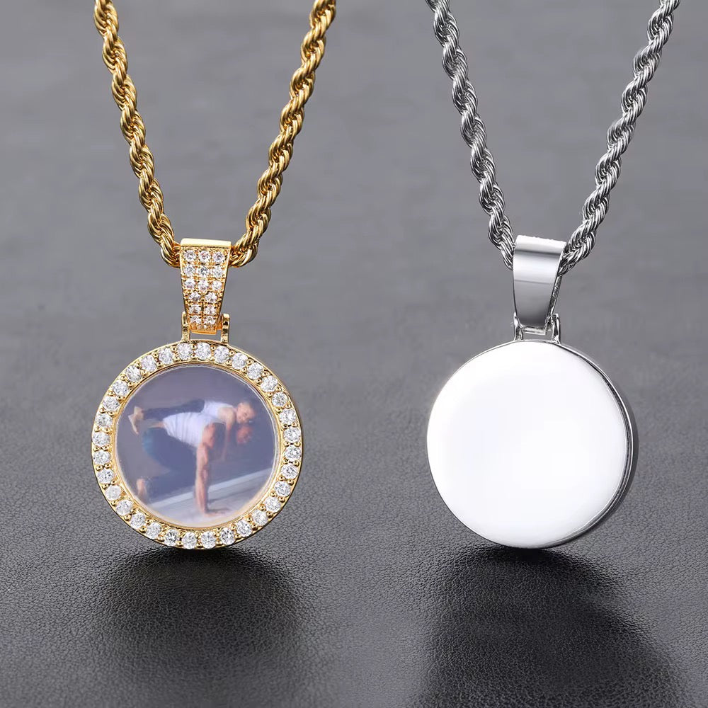 Portaretrato 25mm 18k Gold plated PVD