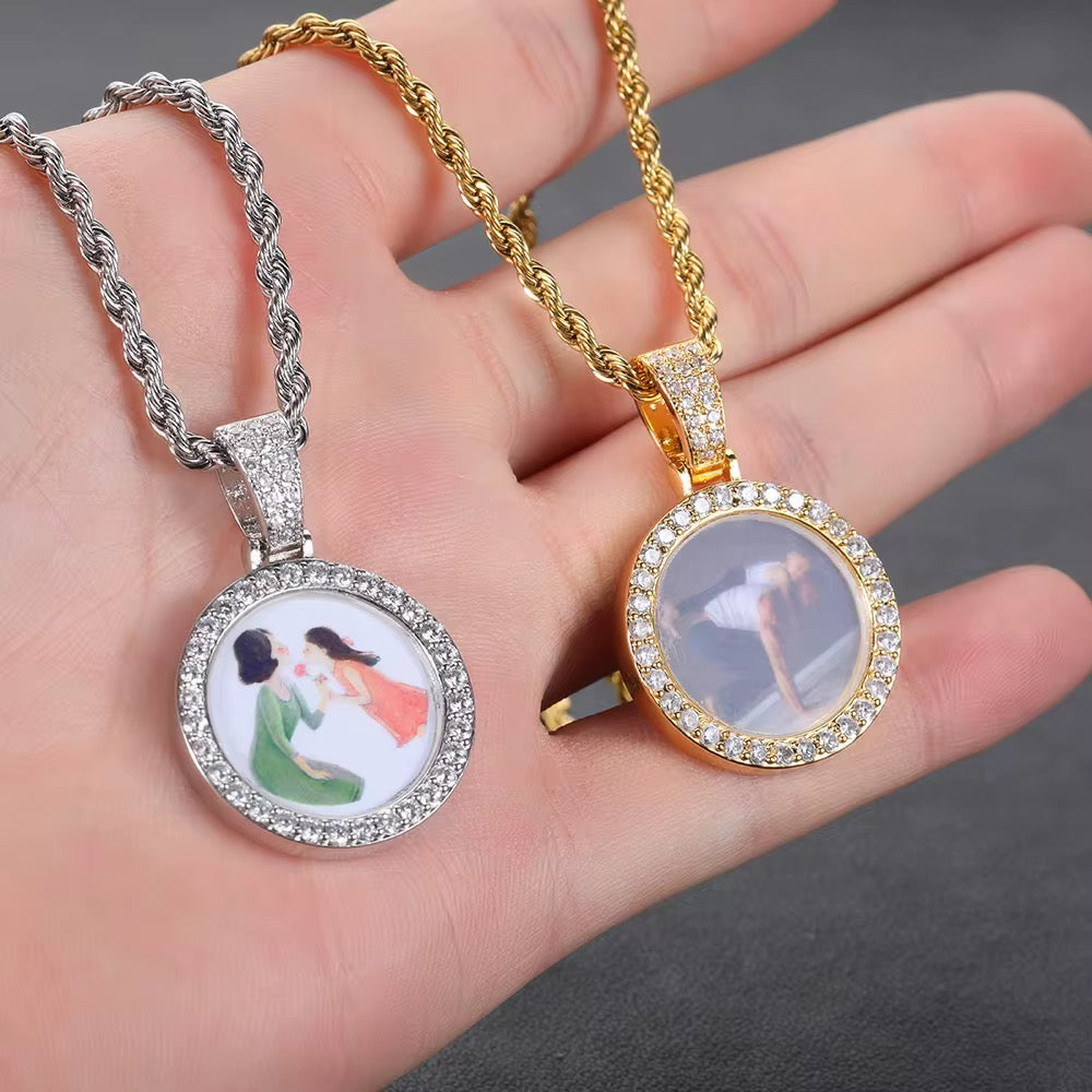 Portaretrato 25mm 18k Gold plated PVD