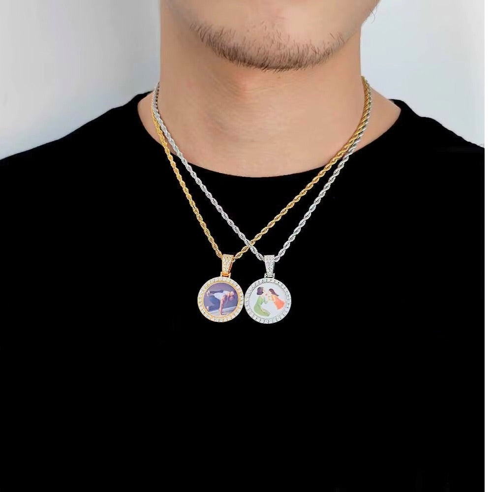 Portaretrato 25mm 18k Gold plated PVD
