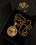 25mm Photo pendant 18K PVD on Steel