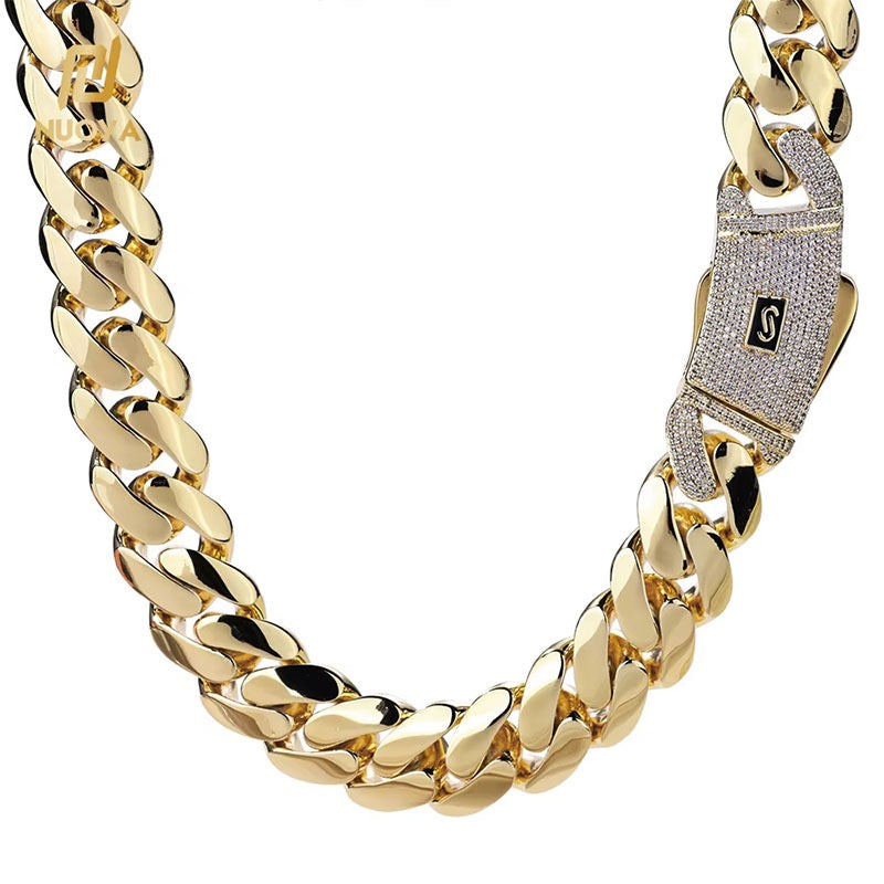 Cuban Link Chain – Stainless Steel | 14K Gold PVD